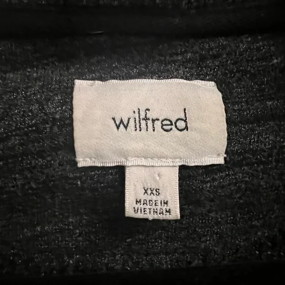 ARITZIA WILFRED Women's Gray Diderot Open Front Cocoon Cardigan SIZE XXS - Picture 6 of 6